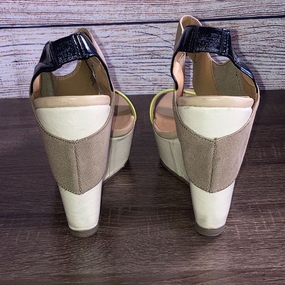 Matisse Women's Sz 8 Multi-Color Platform Wedge Sandals - Picture 4 of 12